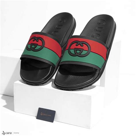 sandale gucci homme 2017|Men's slide sandal with Interlocking G .